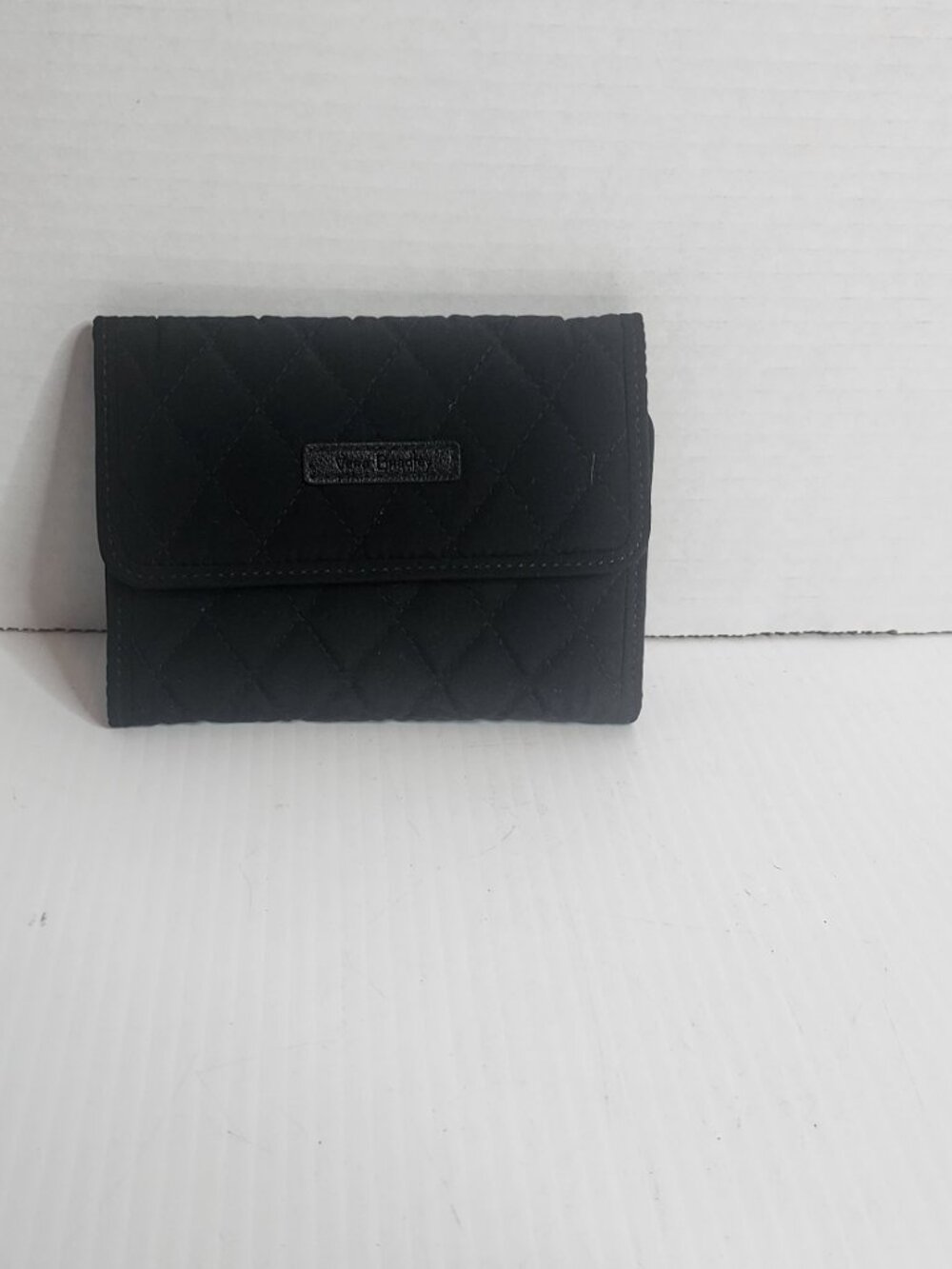 Black Quilted Vera Bradley Trifold Wallet